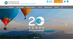 Desktop Screenshot of corporate-citizenship.com