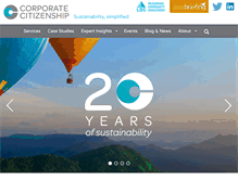 Tablet Screenshot of corporate-citizenship.com